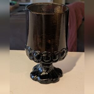 Elegant Black Glass Goblet